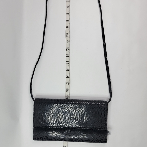 Antonio Scepi Italian Leather Snake Skin Embossed Clutch with Strap, EUC - Picture 8 of 8